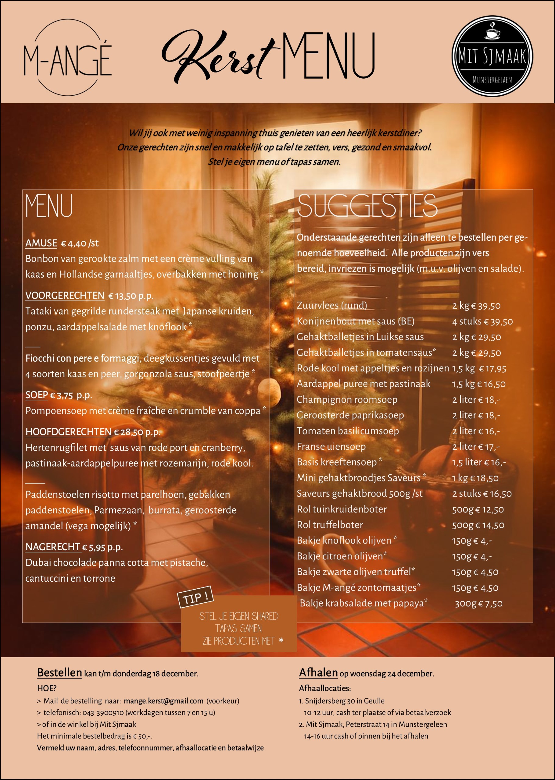 Kerstmenu